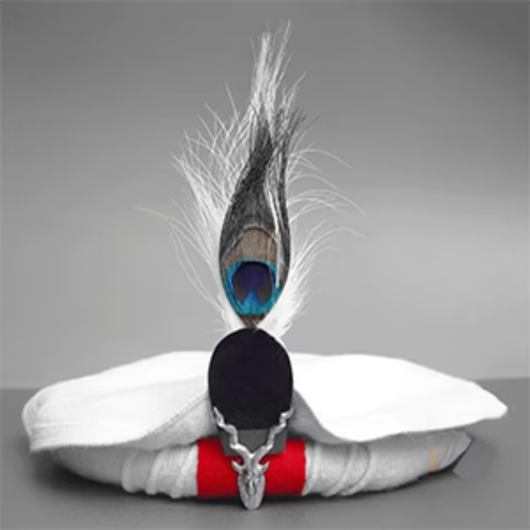 Markhor  feathers Chitrali White Cap