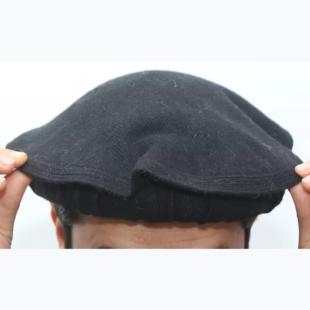 Chitrali Wool Black Cap