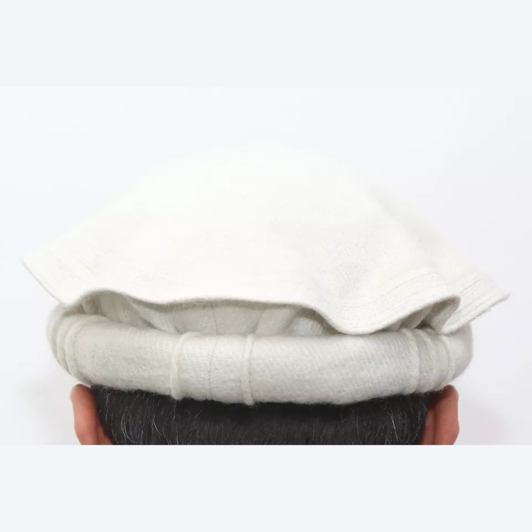 Chitrali Wool white Cap